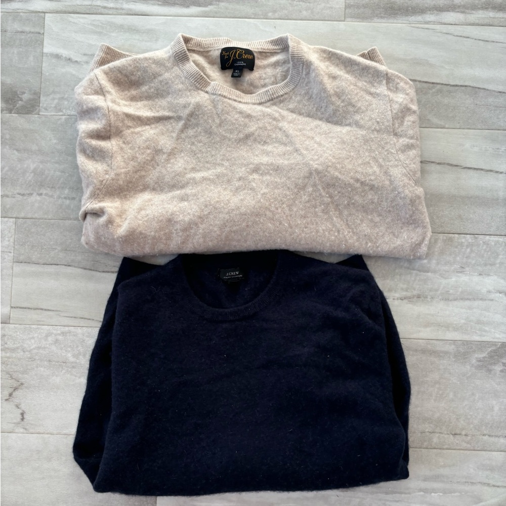 2 j crew cashmere sweaters